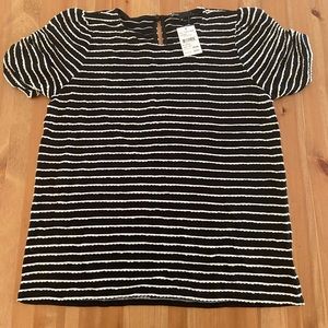 Striped Black Blouse